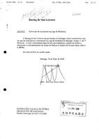 R. 1-080. RACING CLUB SAN LOPRENZO. Santiago de Compostela