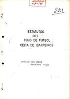 R. 2-201. CLUB DE FUTBOL CELTA. San Cosme, Barreiros