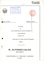 R. 2-226. SOCIEDAD DEPORTIVA Y CULTIRAL POLVORIN. Lugo