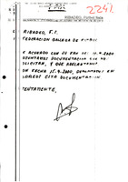 R. 2-241. RIBADEO FÚTBOL SALA. Vilar, Ribadeo