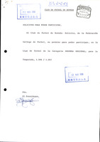 R. 2-243. ASOCIACIÓN DEPORTIVA CLUB DE FÚTBOL DE BÓVEDA. Bóveda