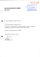 R. 2-244. ASOCIACIÓN DEPORTIVA LOURENZÁ. Vilanova de Lourenzá, Lourenzá