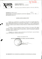 R. 2-262. CLUB ESCOLA DEPORTIVA MUNICIPAIS LÁNCARA. Puebla de San Julián, Láncara