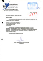 R. 2-299. ESCUELA DEPORTIVA RIBELA. Ribela, Sarria