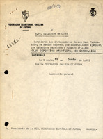 R. 3-002. CLUB DEPORTIVO ARENTEIRO. Carballiño