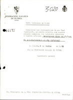 R. 3-020. SALAMONDE CLUB DE FÚTBOL. Salamande, San Amaro