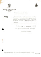 R. 4-016. CLUB DEPORTIVO AREOSA. Vigo