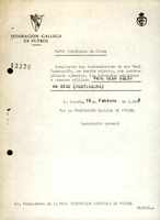R. 4-189. REAL CLUB CELTA DE VIGO. Vigo