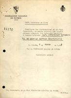 R. 4-244. CLUB DE FÚTBOL AGRUPACIÓN ESTUDIANTIL. Oca, A Estrada