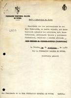 R. 4-275. TENORIO CLUB DE FÚTBOL. Tenorio, Cotobade