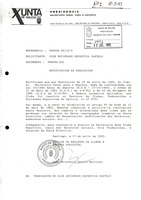 R. 4-341. CLUB SOCIEDADE DEPORTIVA CASTELO. Salvaterra do Miño