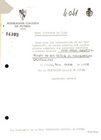 R. 4-041. CLUB U.D. RIBERA. San Miguel de Tabagón, Tuy