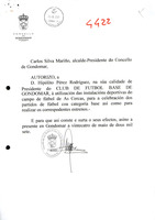 R. 4-422. CKUB DE FUTBOL BASE DE GONDOMAR. Gondomar