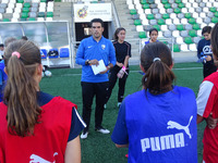 AAAFOTOS 2017-2018 AASELECCIONES GALLEGAS Entrenamiento Sub16 femenina en Coia Edu
