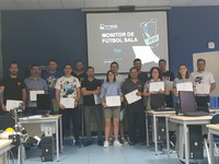 AAAFOTOS 2017-2018 Escuela de Entrenadores Cursos Escuela Entrenadores Clausura monitor futsal Tui