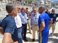 FUTBOL PLAYA FÚTBOL PLAYA 2016 EURO BEACH SOCCER LEAGUE FOTOSS Saque de honor Alfonso Rueda Rueda...