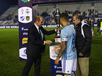 Uruguay Torneo Celta - Depor en Montevideo Entrega de Copa