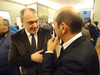 Uruguay Torneo Celta - Depor en Montevideo Recepción Embajada